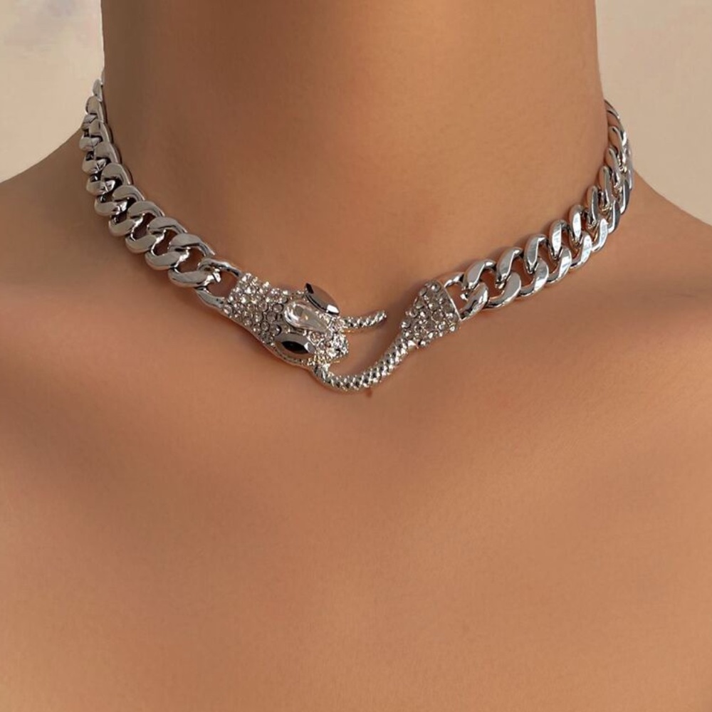 NEW SERPENT SNAKE CHAIN NECKLACE